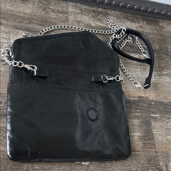 Elegant Black Leather Clutch - Picture 3 of 3